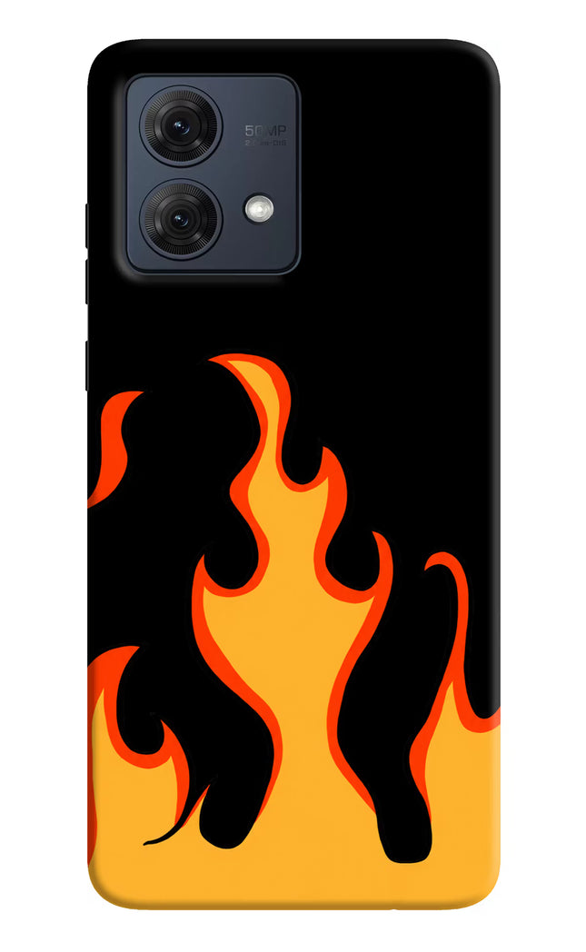Fired Up – Black Moto G84 5G Hard Case Back Cover by Casekaro