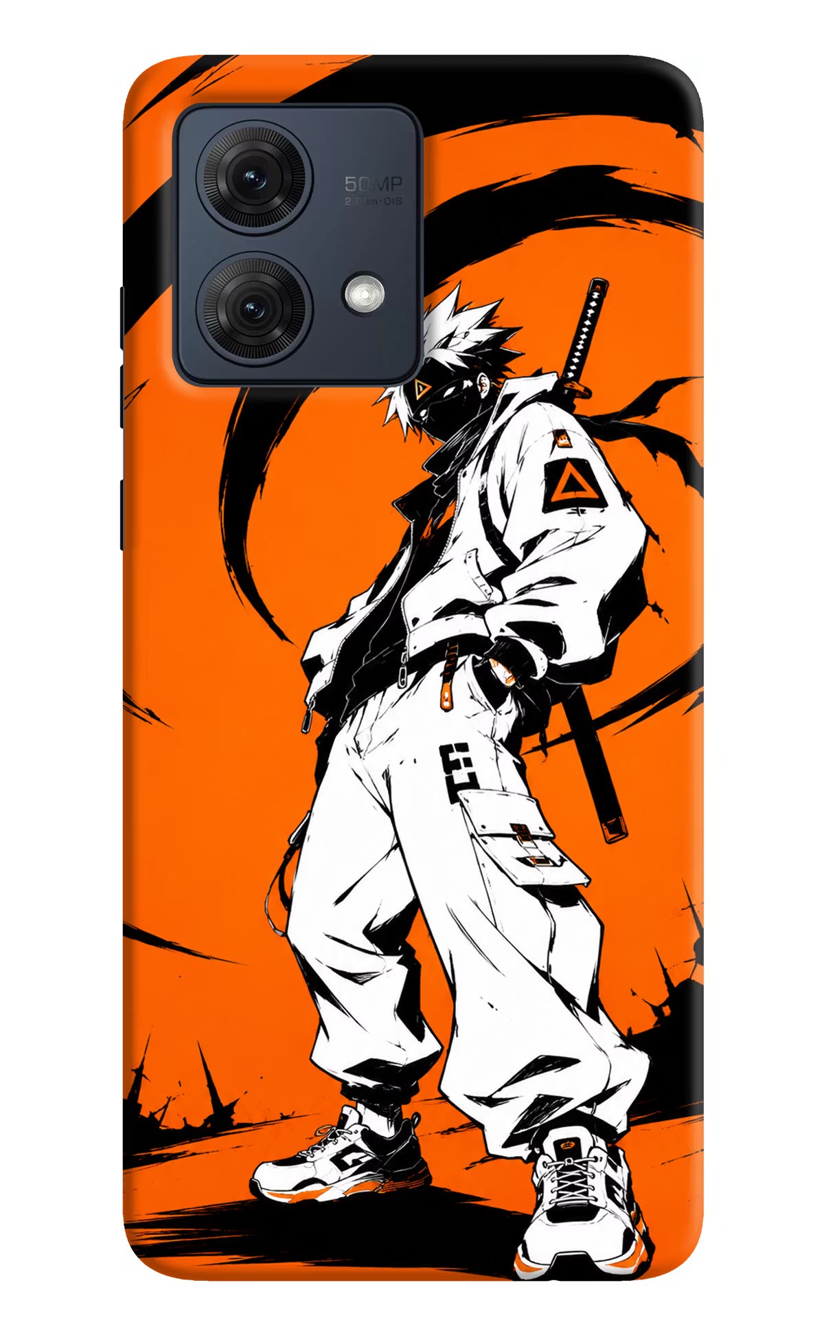 Street Samurai  Moto G84 5G Hard Case Back Cover by Casekaro