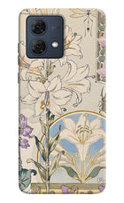 White Lily Moto G84 5G Back Cover