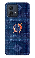 Koi Blue Moto G84 5G Back Cover