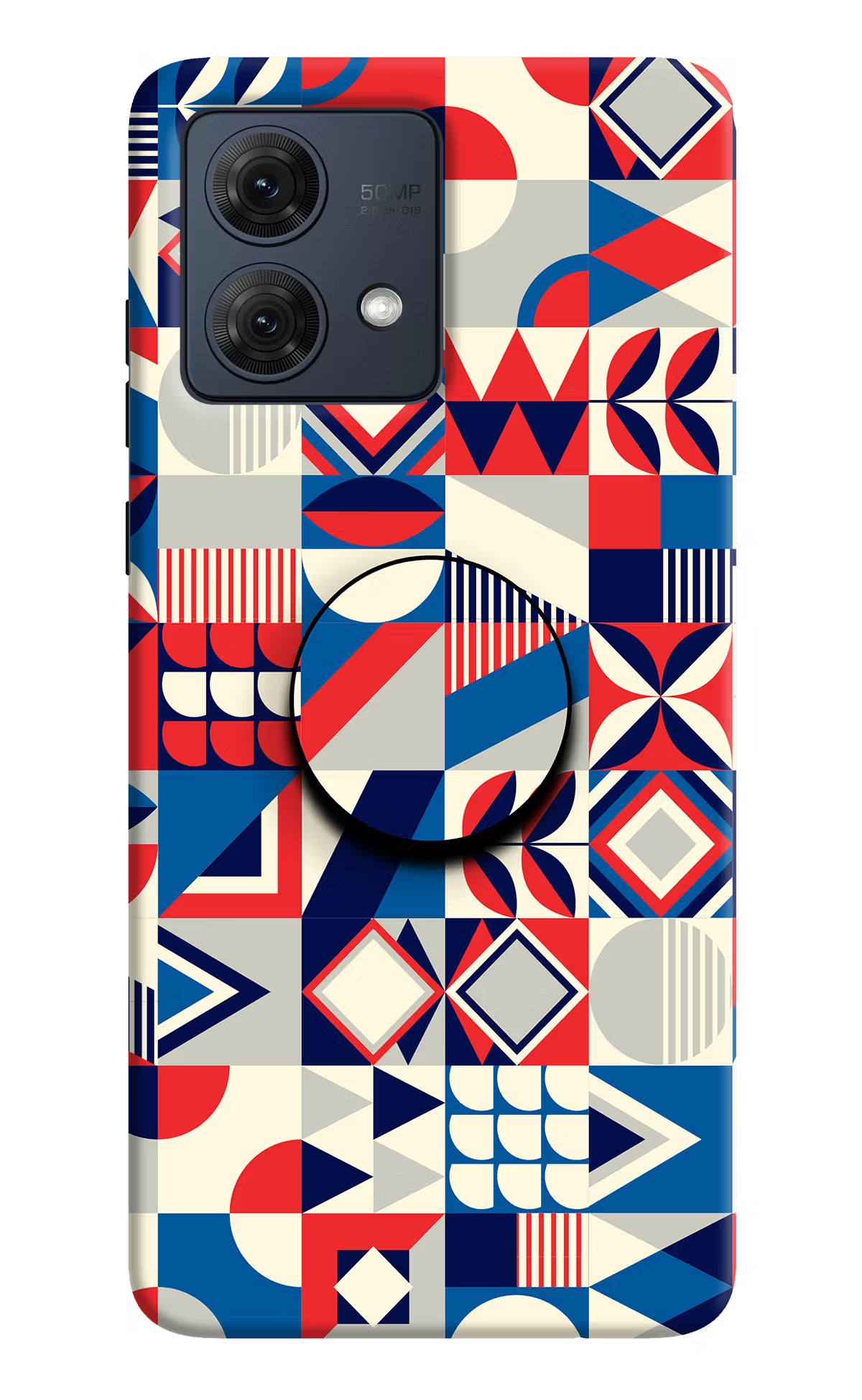 Colorful Pattern Moto G84 5G Pop Case by Casekaro
