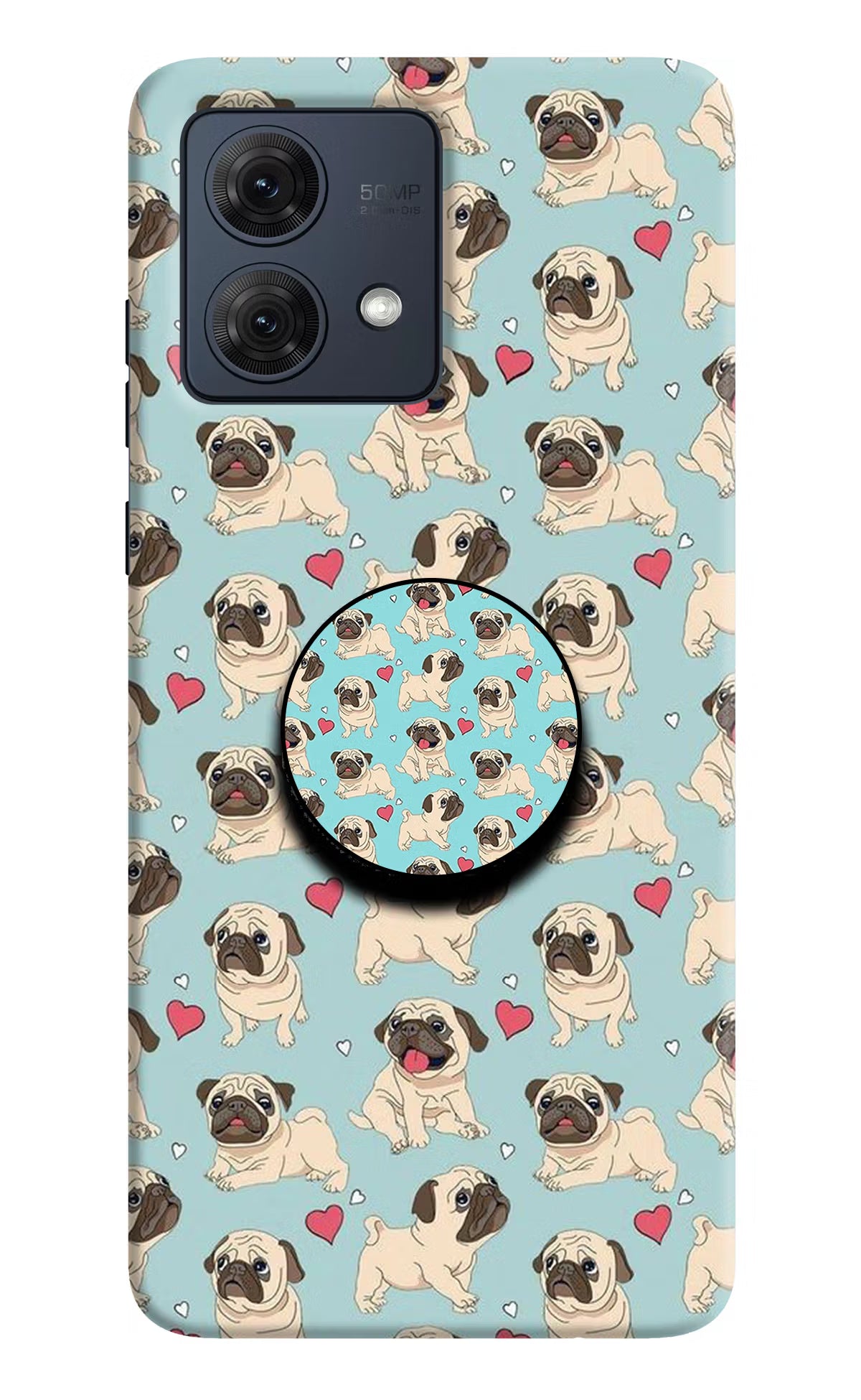Pug Dog Moto G84 5G Pop Case by Casekaro