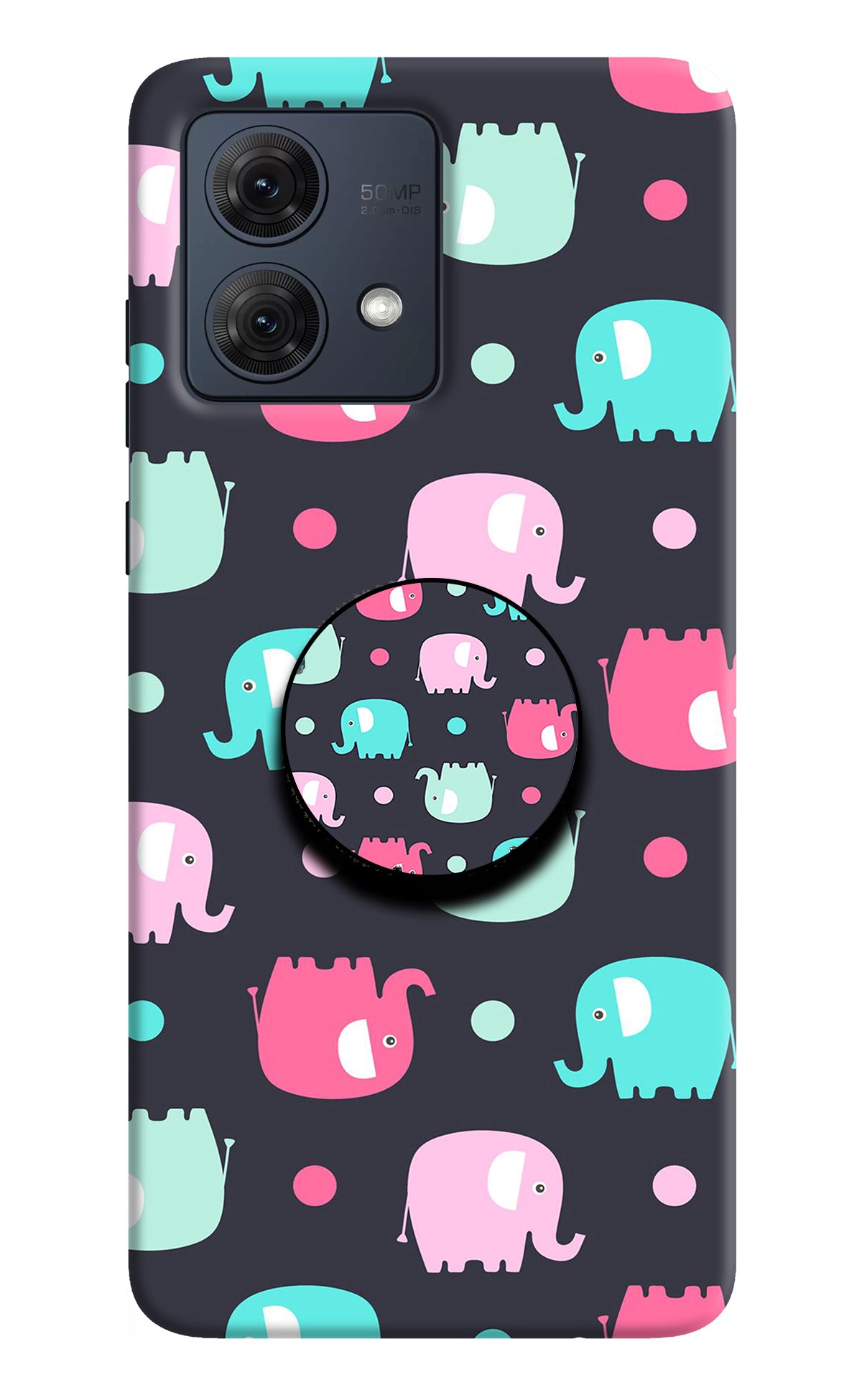 Baby Elephants Moto G84 5G Pop Case