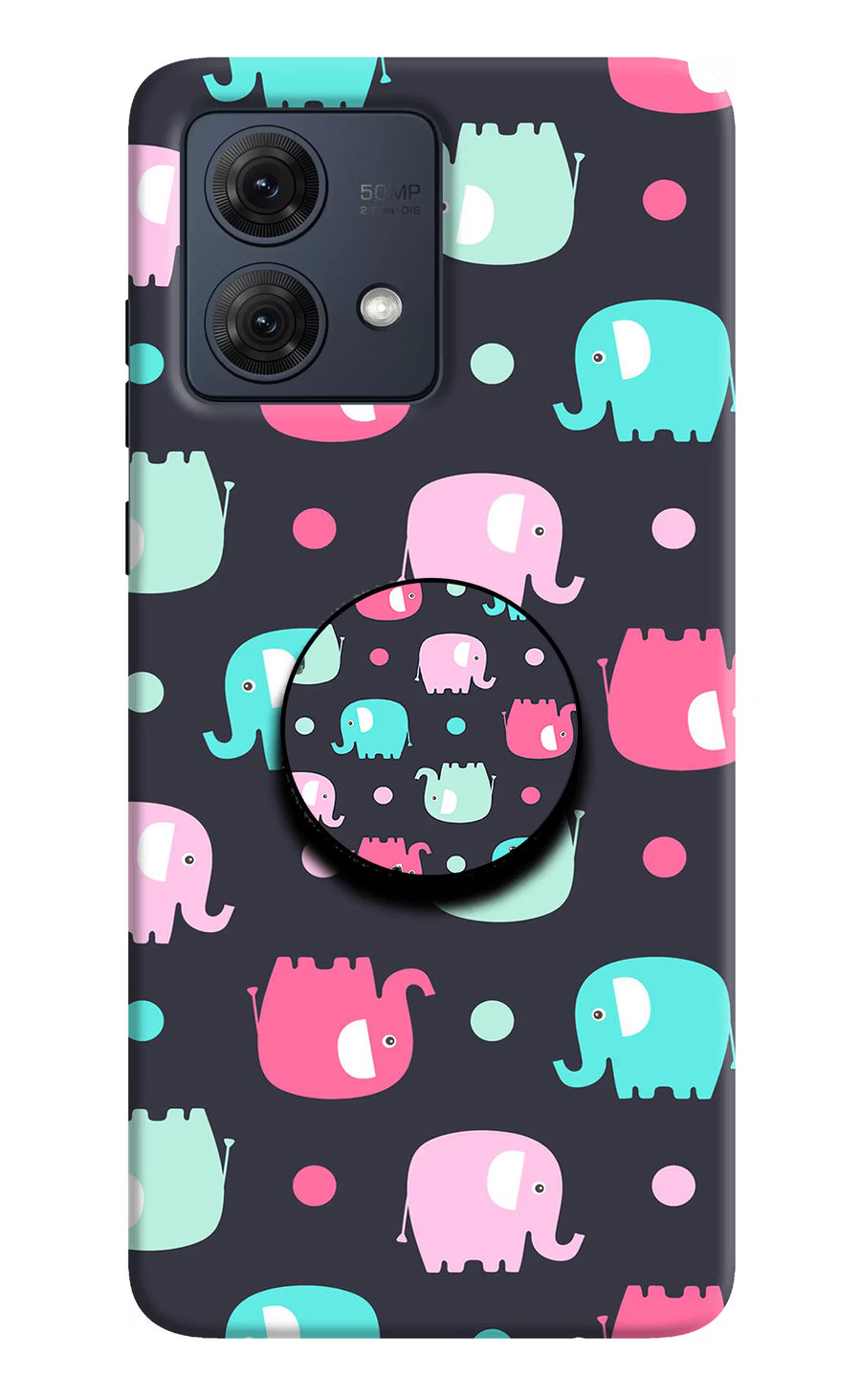 Baby Elephants Moto G84 5G Pop Case, Hard case