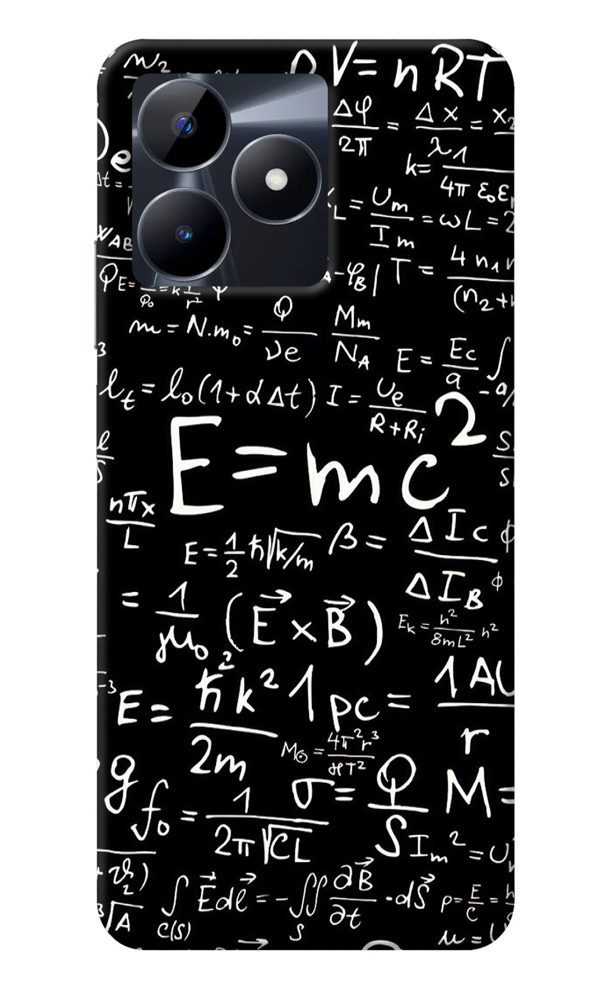 Physics Albert Einstein Formula Realme C53 Back Cover