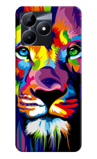 Lion Realme C53 Hard Case Back Cover by Casekaro