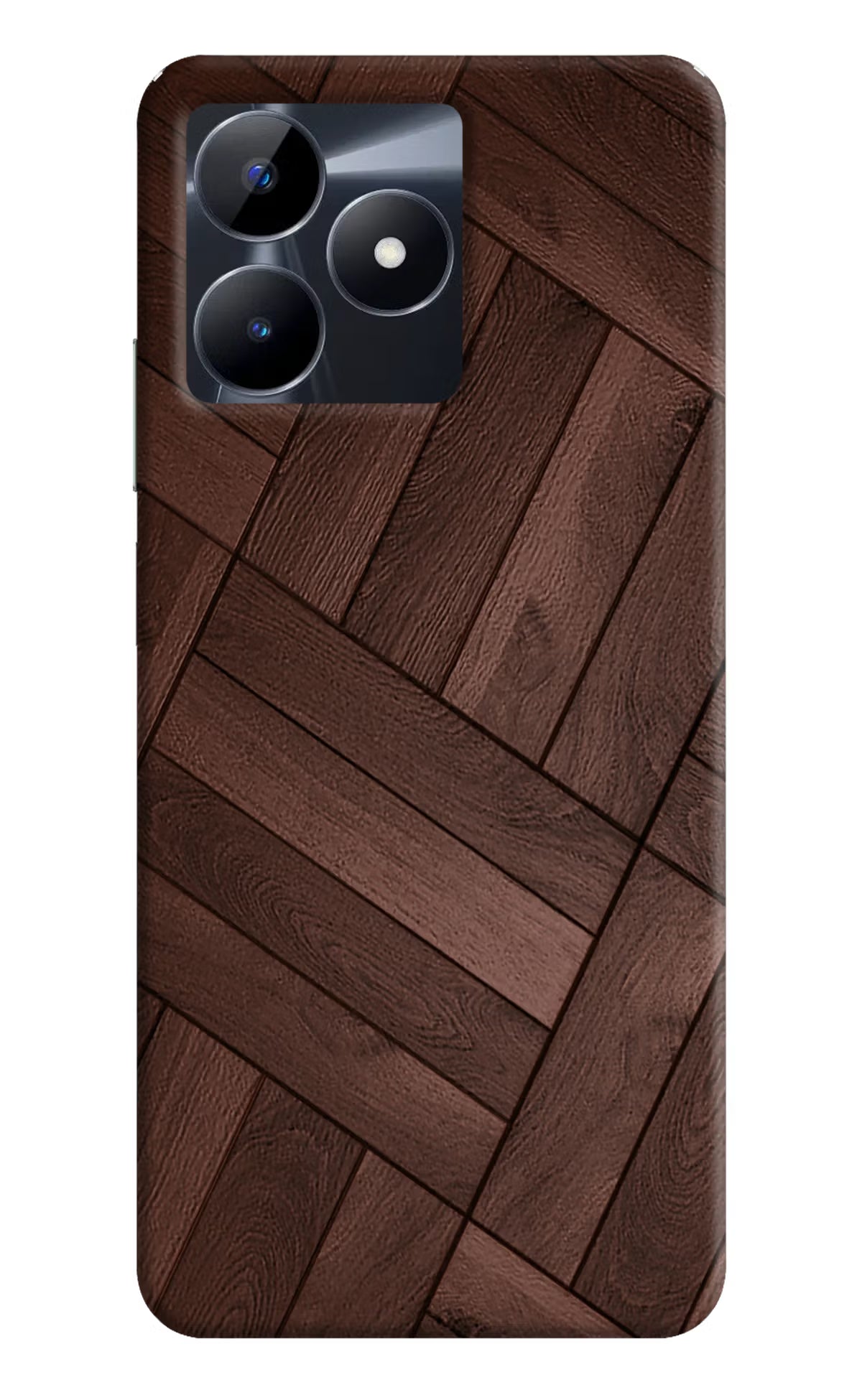 Wooden Texture Design Realme C53 Hard Case Back Cover by Casekaro