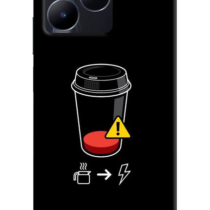 Coffee Realme C53 Hard Case Back Cover by Casekaro