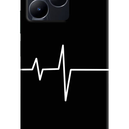 Heart Beats Realme C53 Hard Case Back Cover by Casekaro
