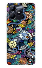 Space Abstract Realme C53 Hard Case Back Cover by Casekaro