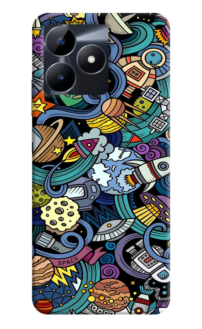 Space Abstract Realme C53 Hard Case Back Cover by Casekaro