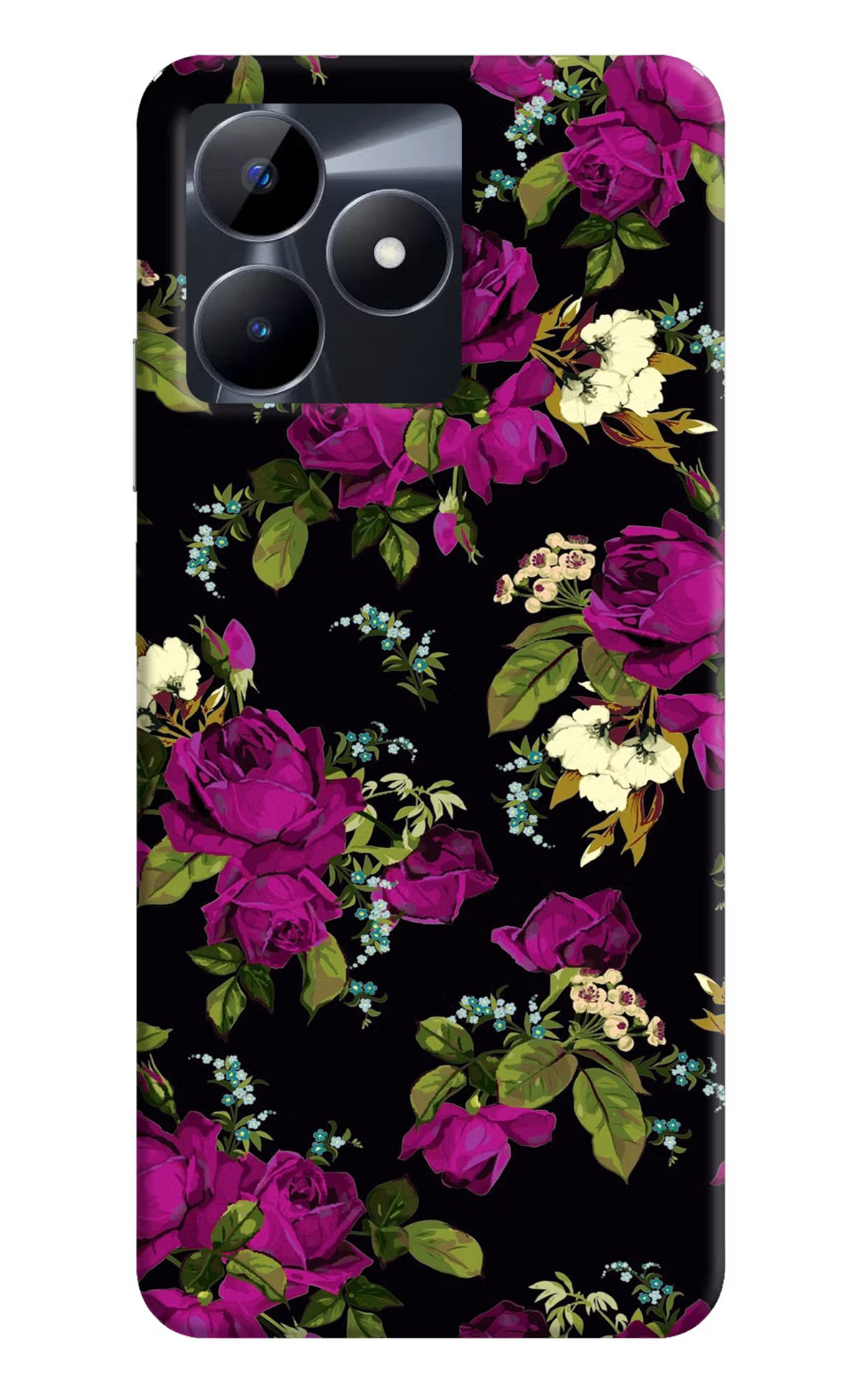 Flowers Realme C53 Hard Case Back Cover by Casekaro