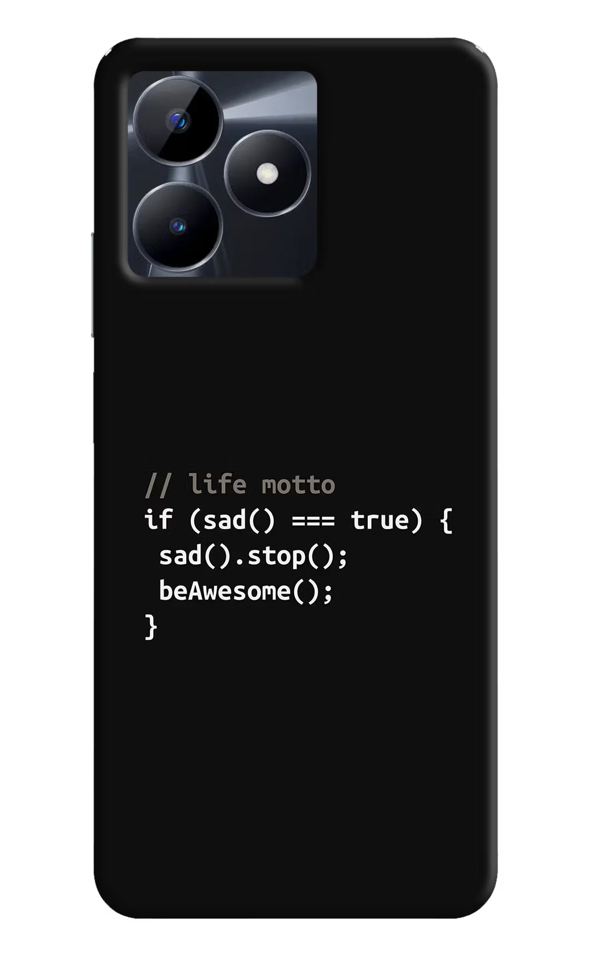 Life Motto Code Realme C53 Hard Case Back Cover by Casekaro