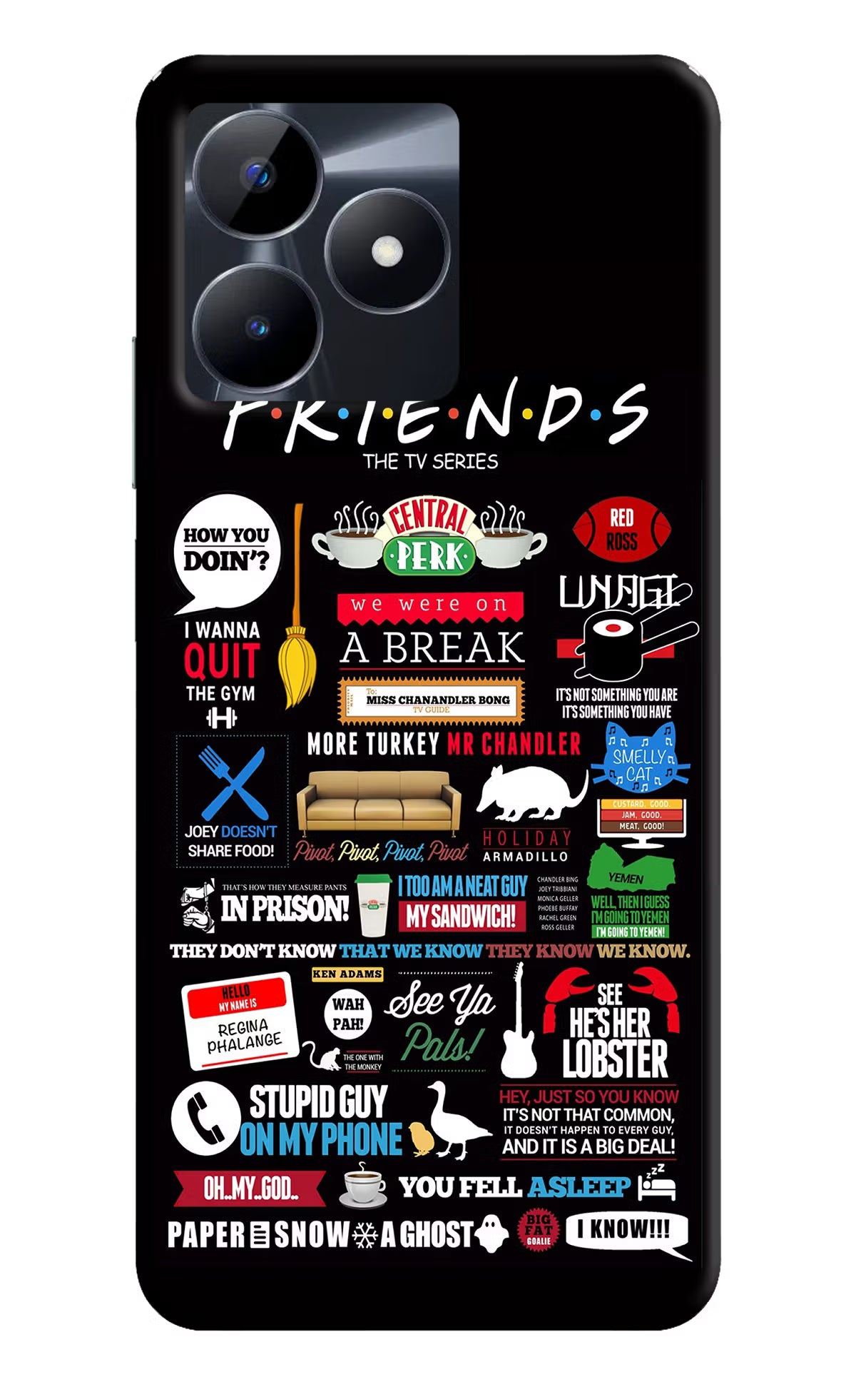 FRIENDS Realme C53 Hard Case Back Cover by Casekaro