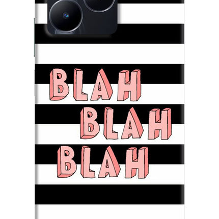 Blah Blah Blah Realme C53 Hard Case Back Cover by Casekaro
