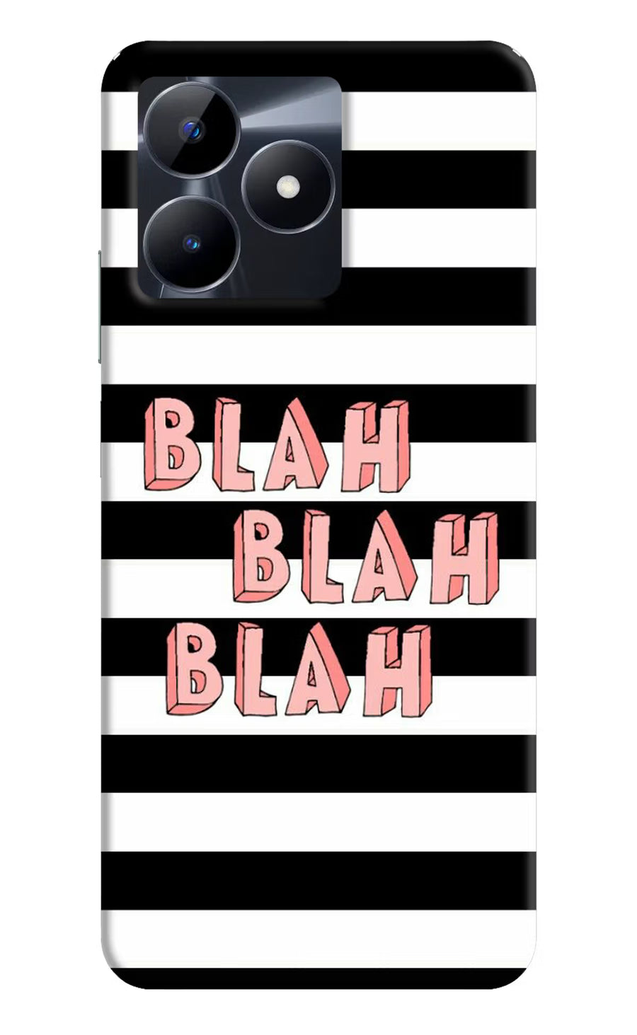 Blah Blah Blah Realme C53 Back Cover, Hard case