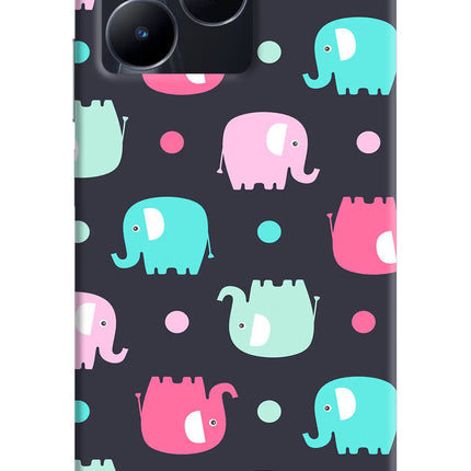 Elephants Realme C53 Hard Case Back Cover by Casekaro