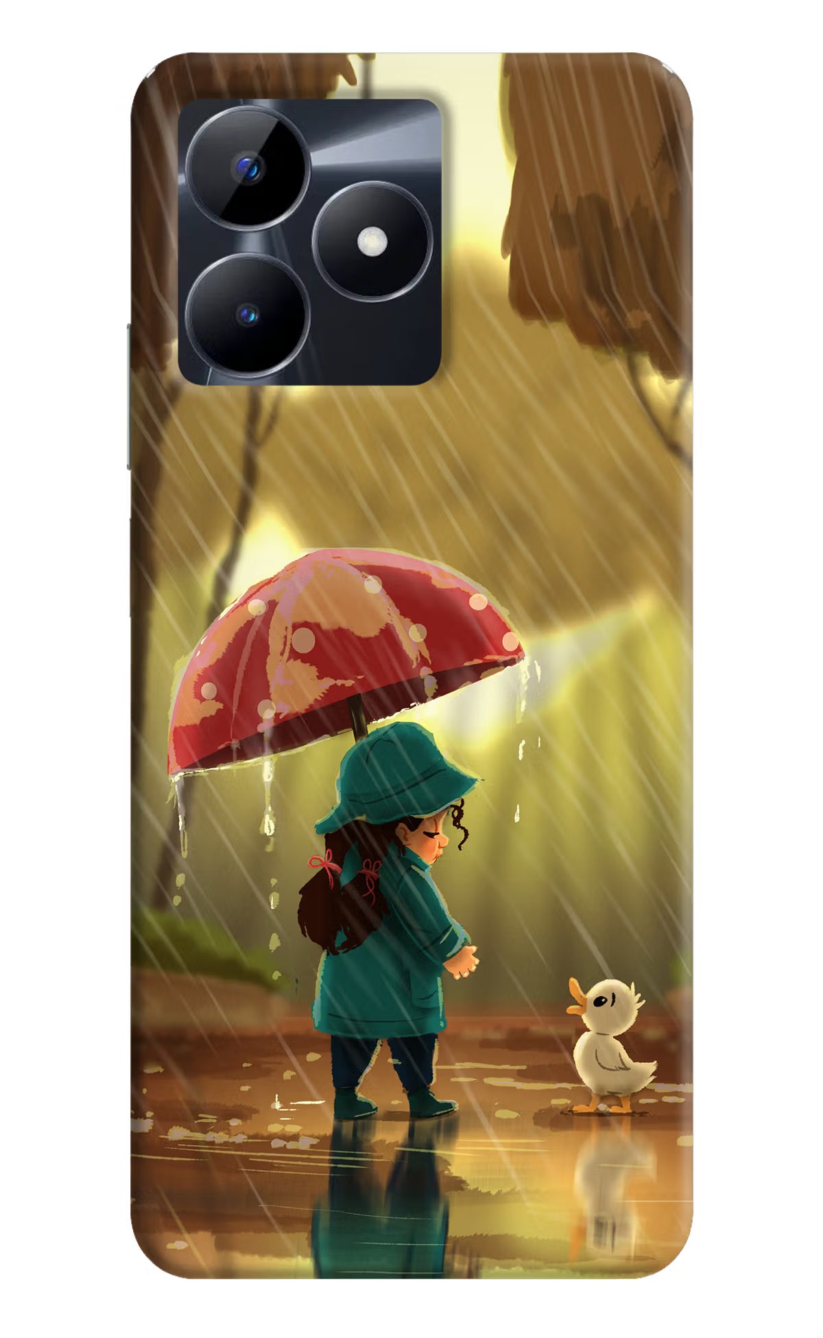 Rainy Day Realme C53 Hard Case Back Cover by Casekaro
