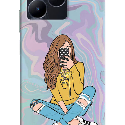 Selfie Girl Realme C53 Hard Case Back Cover by Casekaro