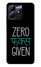 Zero Fucks Given Realme C53 Hard Case Back Cover by Casekaro