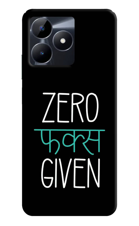 Zero Fucks Given Realme C53 Hard Case Back Cover by Casekaro