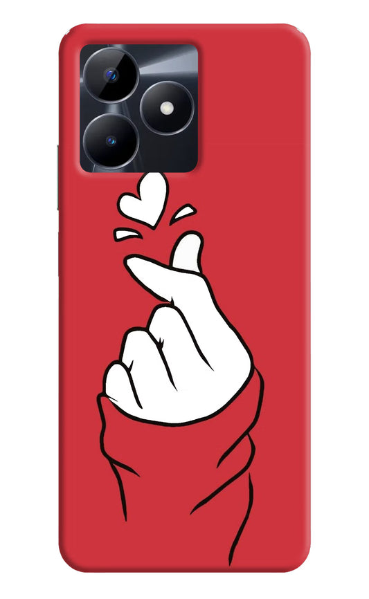 Korean Love Sign Realme C53 Hard Case Back Cover by Casekaro