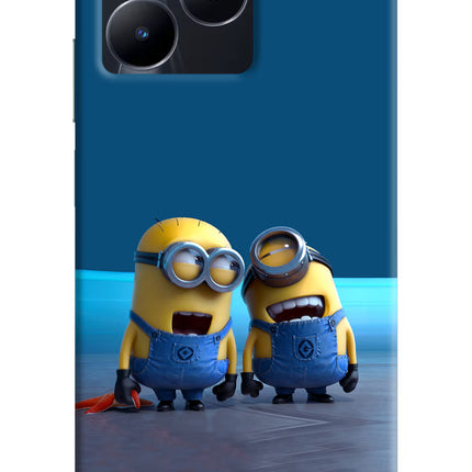 Minion Laughing Realme C53 Hard Case Back Cover by Casekaro