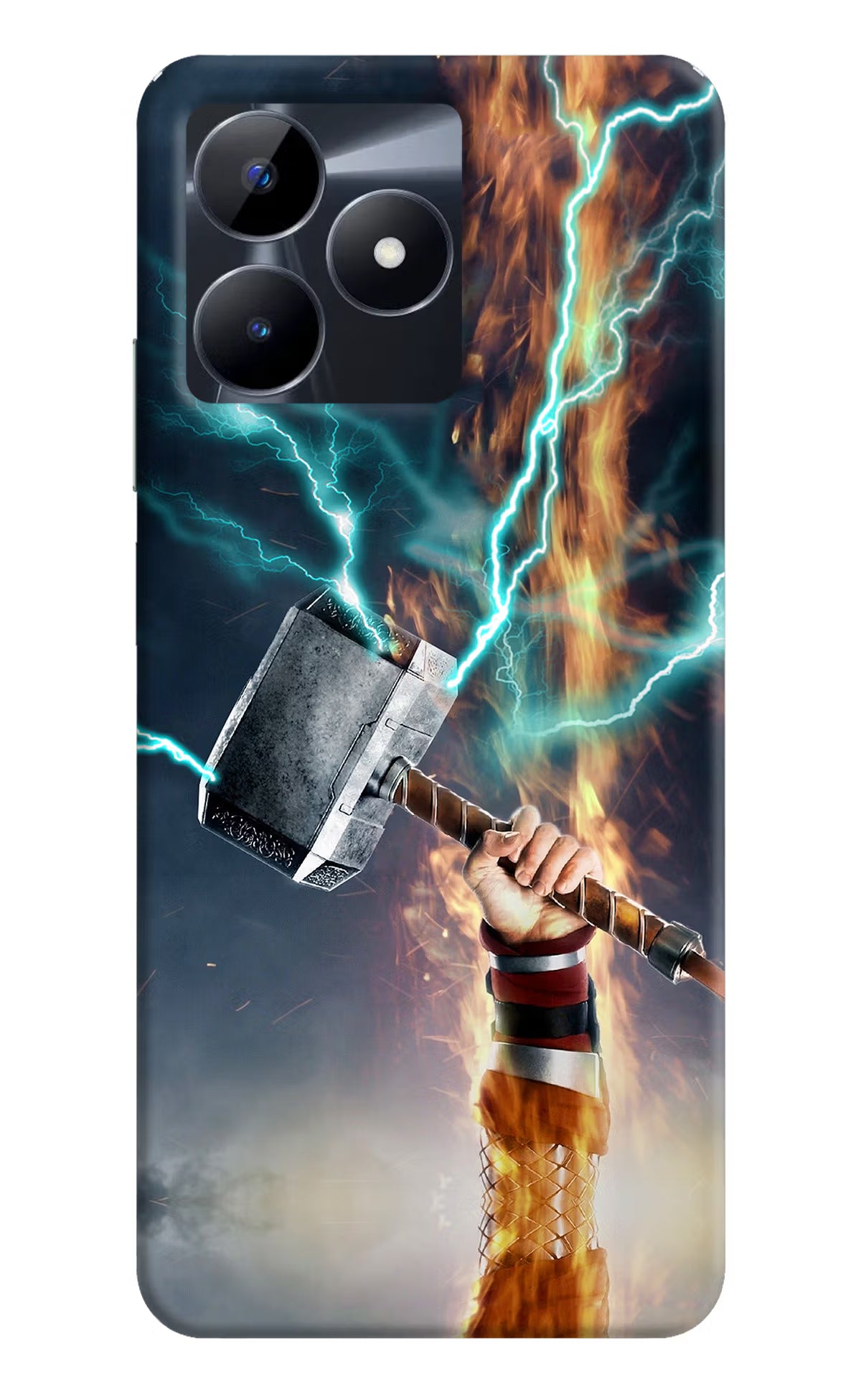 Thor Hammer Mjolnir Realme C53 Hard Case Back Cover by Casekaro