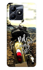 Ride More Worry Less Realme C53 Hard Case Back Cover by Casekaro