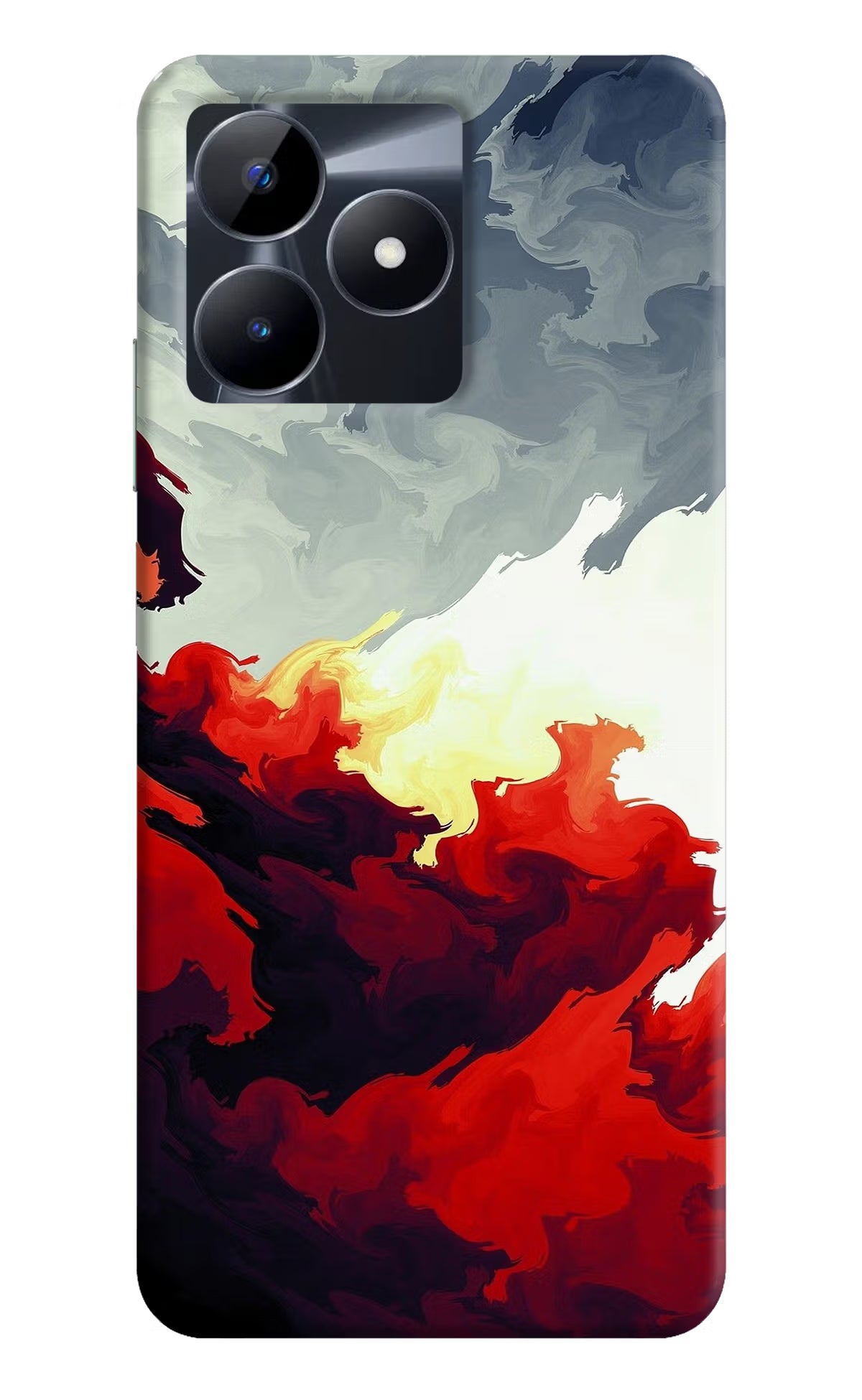 Fire Cloud Realme C53 Hard Case Back Cover by Casekaro