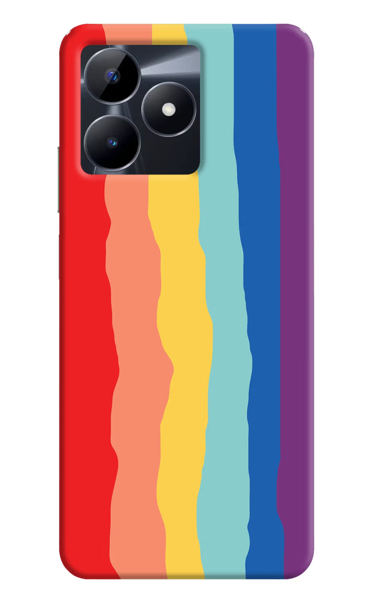 Rainbow Realme C53 Hard Case Back Cover by Casekaro