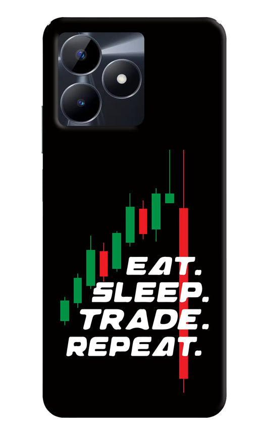 Eat Sleep Trade Repeat Realme C53 Hard Case Back Cover by Casekaro