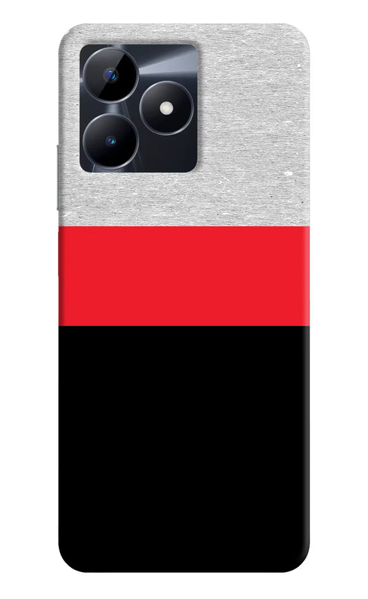 Tri Color Pattern Realme C53 Hard Case Back Cover by Casekaro