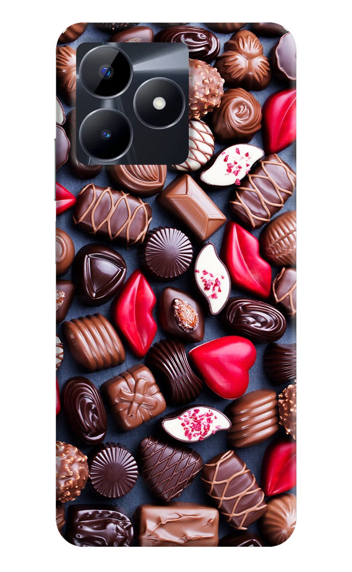 Chocolates Realme C53 Hard Case Back Cover by Casekaro
