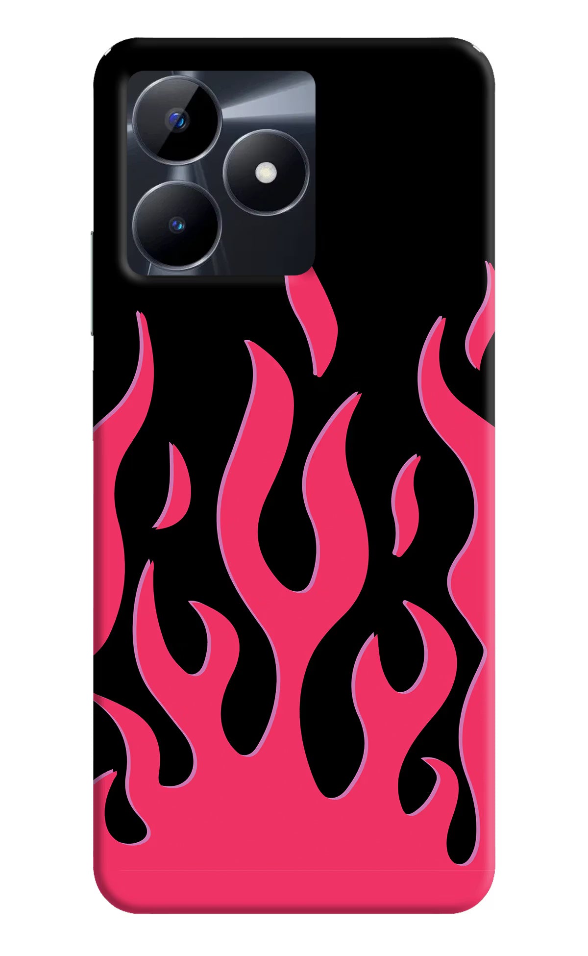 Fire Flames Realme C53 Hard Case Back Cover by Casekaro