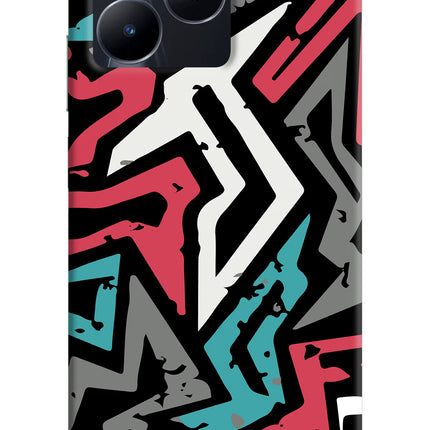 Geometric Graffiti Realme C53 Hard Case Back Cover by Casekaro