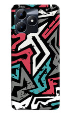 Geometric Graffiti Realme C53 Hard Case Back Cover by Casekaro