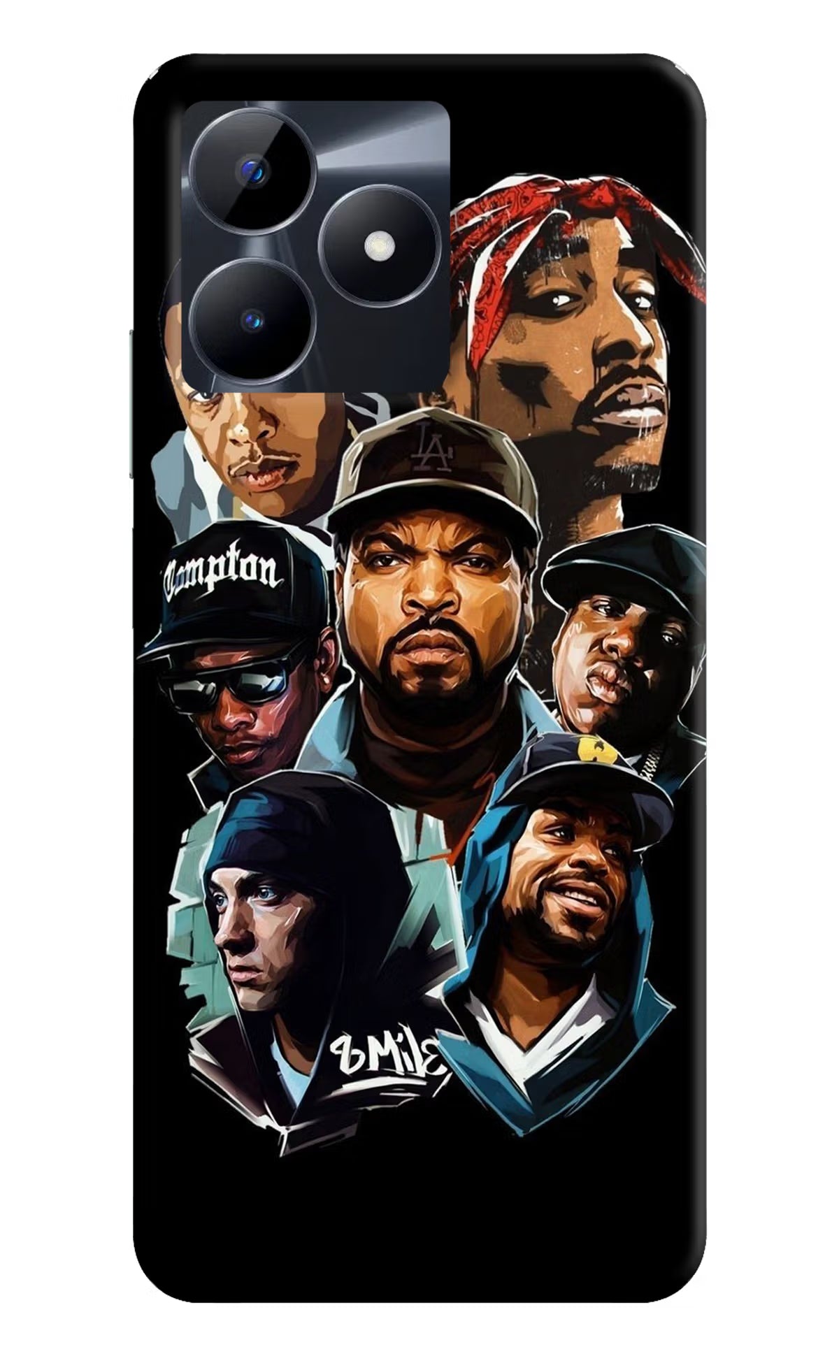 Rappers Realme C53 Hard Case Back Cover by Casekaro