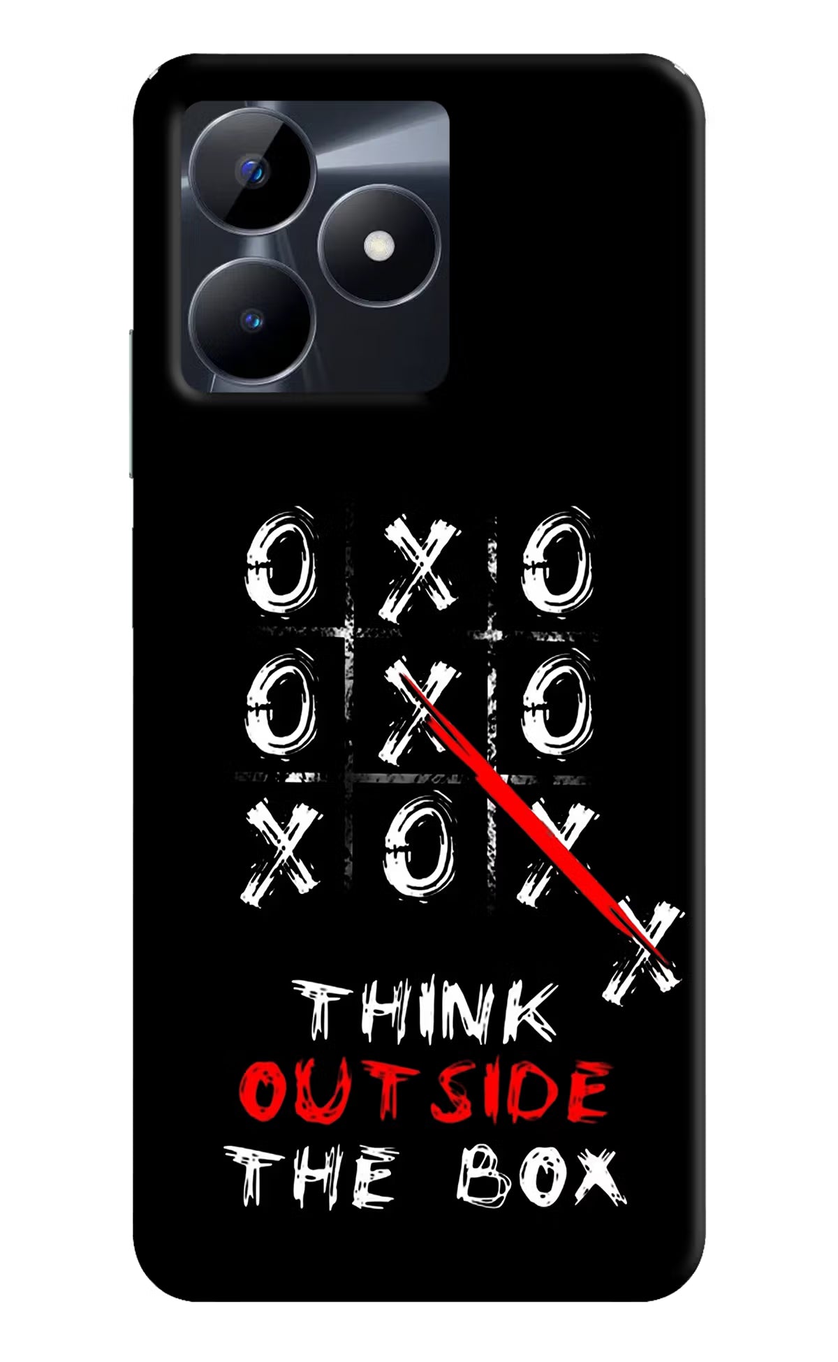Think out of the BOX Realme C53 Hard Case Back Cover by Casekaro