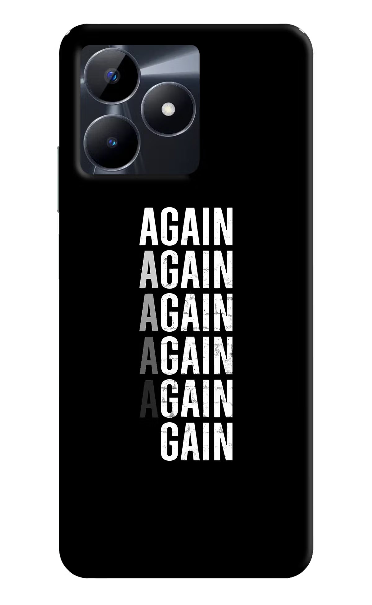 Again Again Gain Realme C53 Hard Case Back Cover by Casekaro