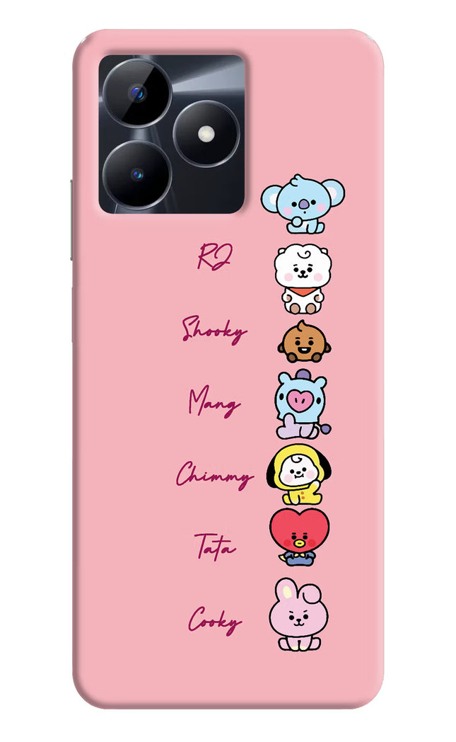BTS names Realme C53 Hard Case Back Cover by Casekaro