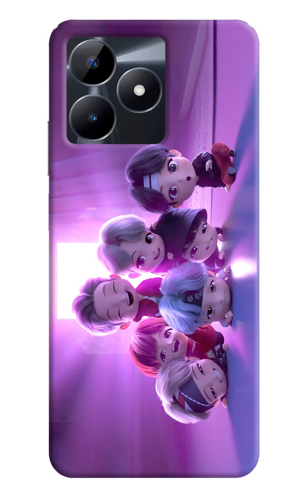 BTS Chibi Realme C53 Hard Case Back Cover by Casekaro