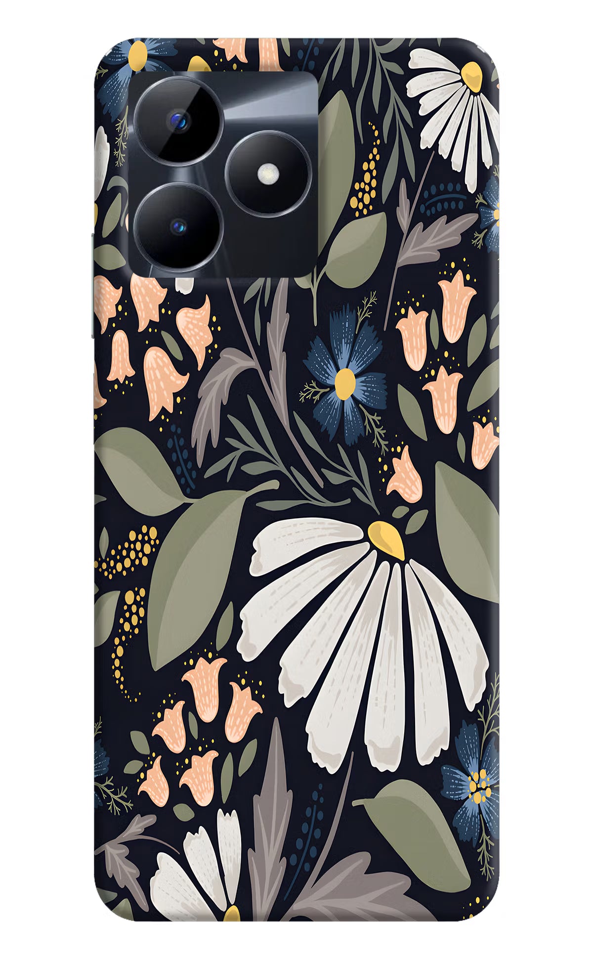 Flowers Art Realme C53 Hard Case Back Cover by Casekaro