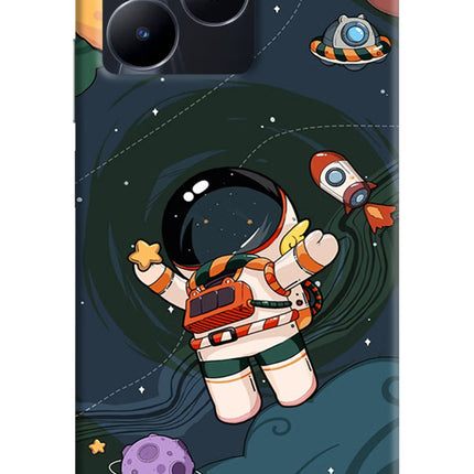 Cartoon Astronaut Realme C53 Hard Case Back Cover by Casekaro