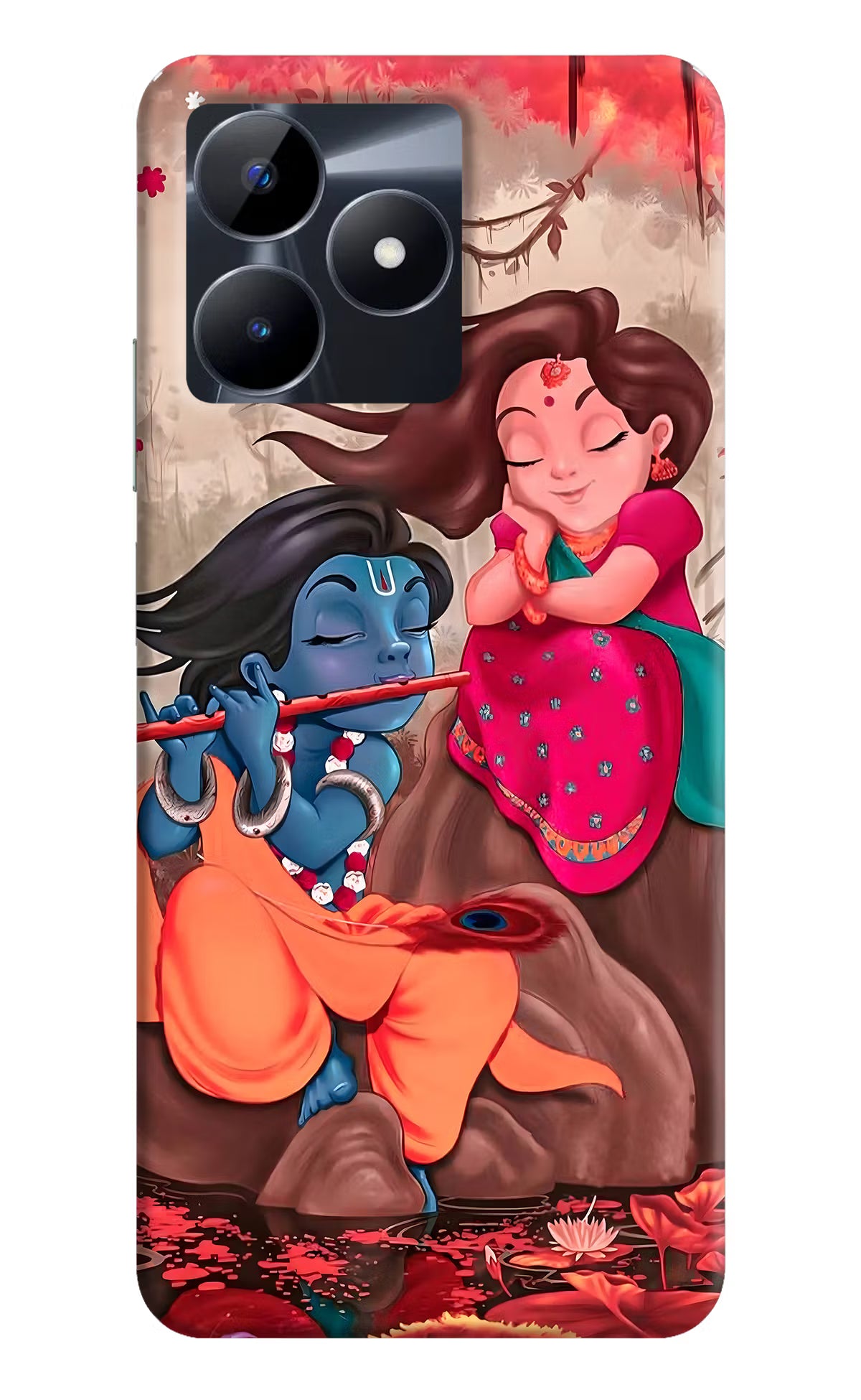Radhe Krishna Realme C53 Hard Case Back Cover by Casekaro
