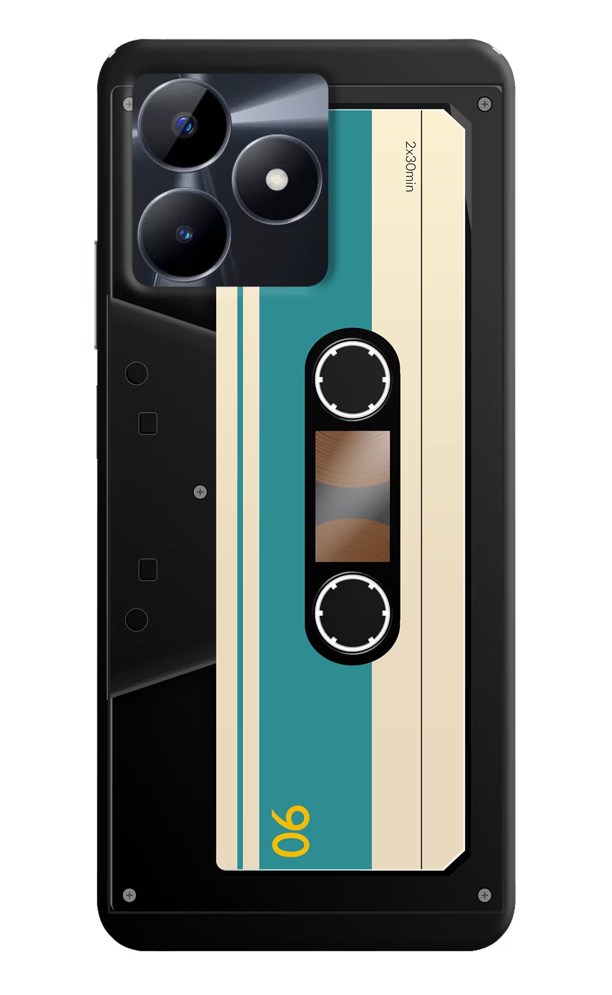 Cassette Realme C53 Hard Case Back Cover by Casekaro