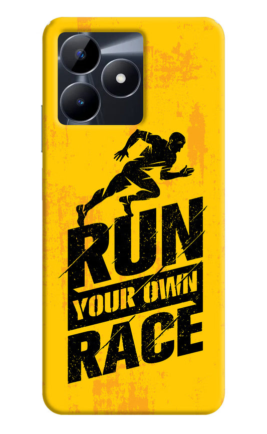 Run Your Own Race Realme C53 Hard Case Back Cover by Casekaro