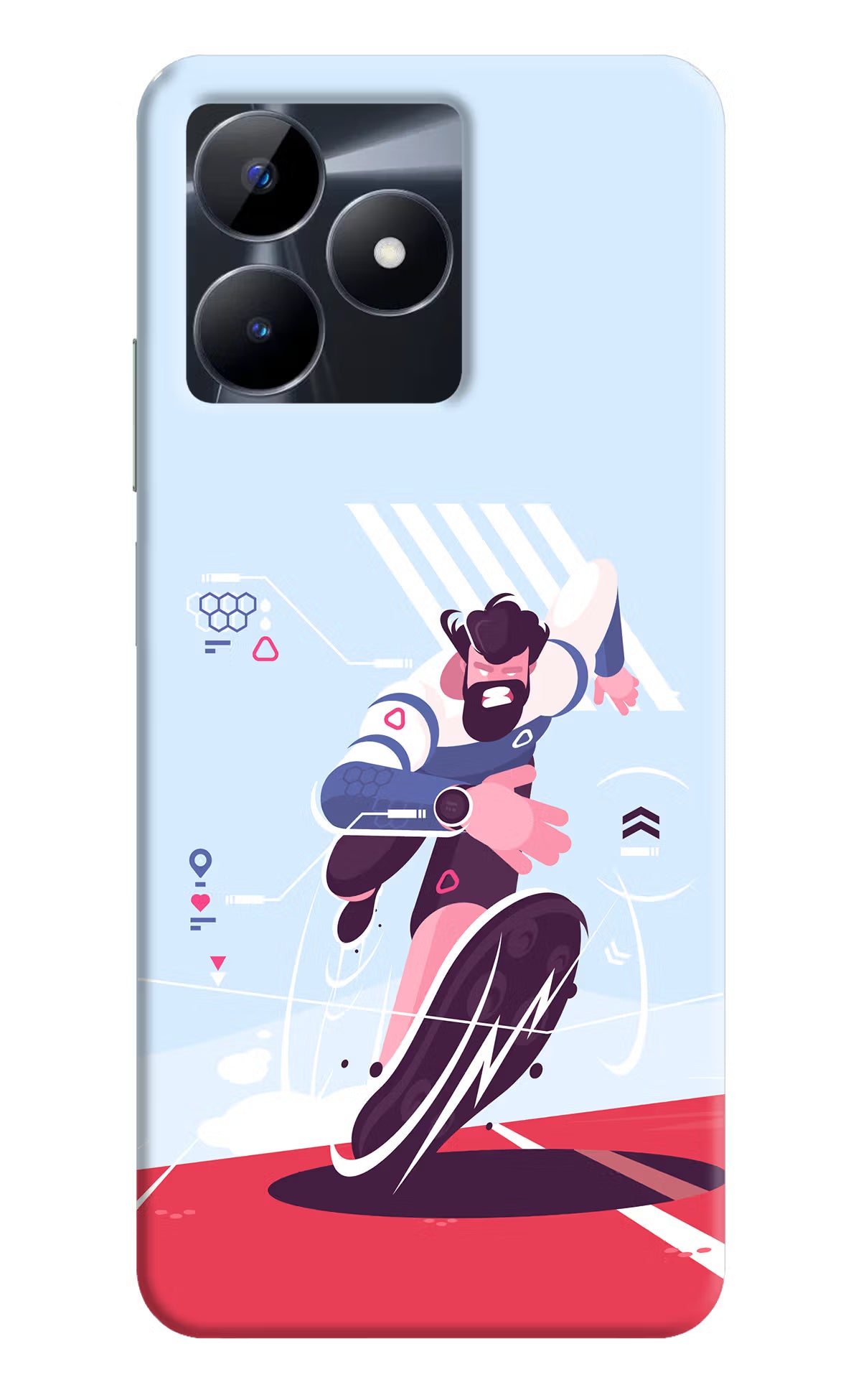 Run Pro Realme C53 Hard Case Back Cover by Casekaro