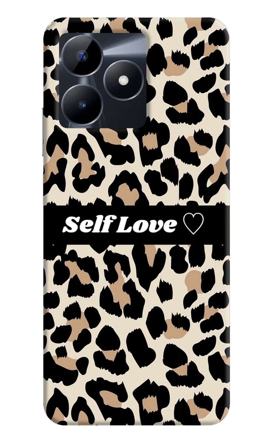 Leopard Print Self Love Realme C53 Back Cover, Hard case