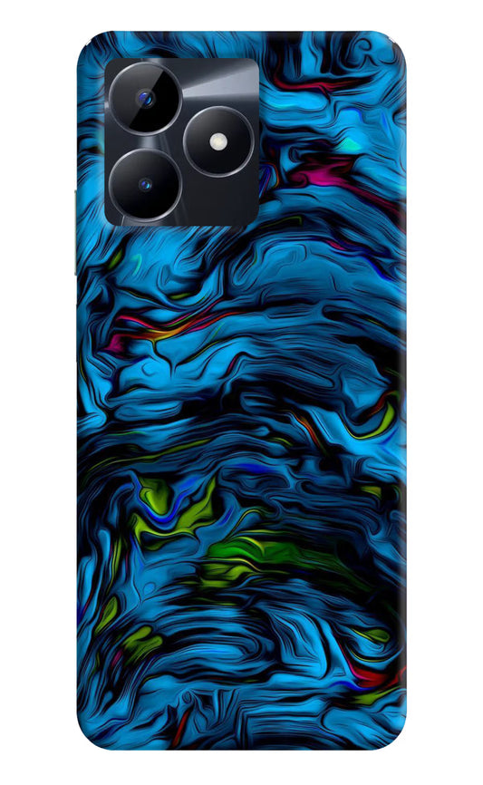 Dark Blue Abstract Realme C53 Hard Case Back Cover by Casekaro